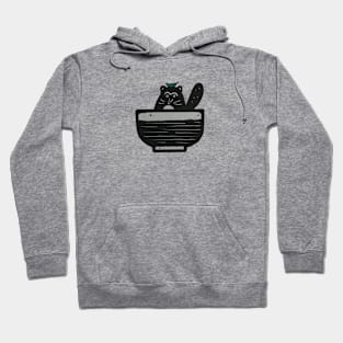 Tanuki in a bowl (first round) Hoodie